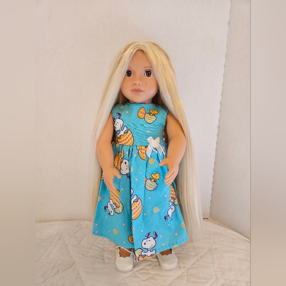 18"doll BY BATTAT,OUR GENERATION,HAIR GROW WITH 2PC OUTFIT